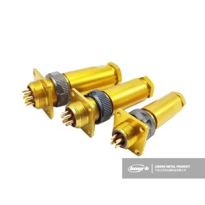 Russian PC4tb Anodizing 4 Pin Male Female with Casing Aluminum Copper Connector